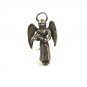 Sterling Silver Angel With Harp Charm  / Pendant 8714