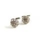 Unmarked Silvertone & Rhinestone Cufflinks 1106201yyp