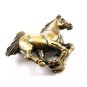 Horse Pewter Brass Finish Belt Buckle by KEV Made in USA 6514 Old New Stock
