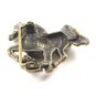 Horse Pewter Brass Finish Belt Buckle by KEV Made in USA 6514 Old New Stock