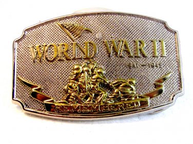 World War II Remembered Belt Buckle