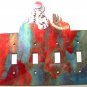 Kokopelli Flute Quadruple Switch Cover Plate by Steel Images USA 022315D