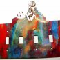 Kokopelli Flute Quadruple Switch Cover Plate by Steel Images USA 022315D