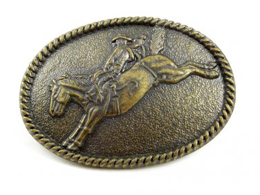 Western Cowboy Rodeo Bull Rider Belt Buckle No. 2343