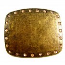 Ladies Brassy Look & Rhinestones Belt Buckle 5214