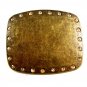 Ladies Brassy Look & Rhinestones Belt Buckle 5214