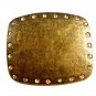 Ladies Brassy Look & Rhinestones Belt Buckle 5214