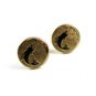 True Vintage Goldtone Fish Big Mouthed Bass Cufflinks by Swank 100714