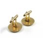 True Vintage Goldtone Fish Big Mouthed Bass Cufflinks by Swank 100714