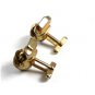 True Vintage Goldtone Roman / Greek Soldier Cufflinks By ANSON 102414