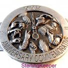 Vintage 1993 Siskiyou Kansas MCC Sale 25th Anniversary Commemorative Belt Buckle
