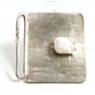 Handmade Tribal Silver & Purple Belt Buckle Unmarked 102914