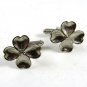 Silvertone 4 Leaf Clover Good Luck Cufflinks Not Marked 111414