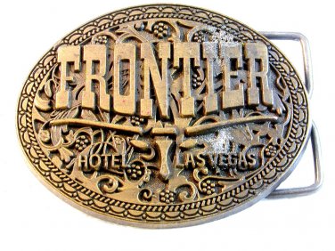 Vintage Frontier Hotel Las Vegas Belt Buckle