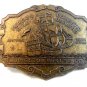 Livingston Well & Co. Foreign Gold Domestic Dealers Belt Buckle