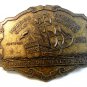 Livingston Well & Co. Foreign Gold Domestic Dealers Belt Buckle