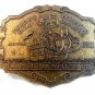 Livingston Well & Co. Foreign Gold Domestic Dealers Belt Buckle