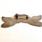 Mexican Sterling Silver Male & Female Angels Heart Holding Hands Brooch