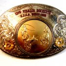 Vintage 1985 SJCA 15th Visalla Rockette Rodeo Belt Buckle