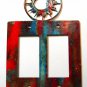 Southwest Sun Double Rocker Plate Cover by Steel Images Made USA  02161511111