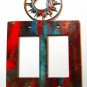 Southwest Sun Double Rocker Plate Cover by Steel Images Made USA  02161511111