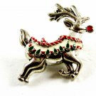 Rudolph The Red Nosed Reindeer Brooch Not Signed 81814