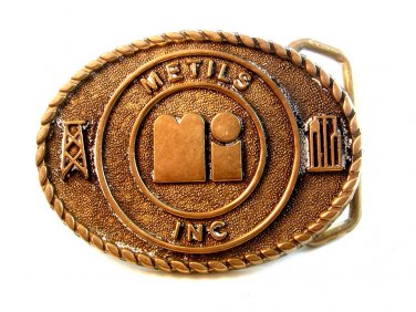 Vintage Metalis Inc. Belt Buckle by Blue Bayou Buckles of Houston