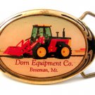 Vintage 1988 Solid Brass Dorn Equipment Co Boseman Montana Belt Buckle