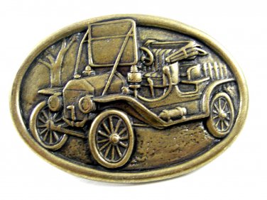 Vintage Jalopy Car Auto Automobile Belt Buckle by AVON 092614