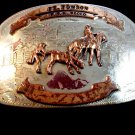 Vintage Ft. Towson Oklahoma FFA Calf Roping Rodeo Belt Buckle 789054