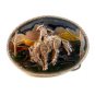 1982 Cowboy Western Horse Enameled Belt Buckle Great American Buckle Co.