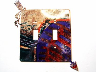 Native Southwest Arrow Double Light Switch Cover Plate by LaZart 021615