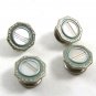 Art Deco Silvertone Green Mother Pearl Cufflinks By SNAP LINK 101314a
