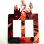 Kokopelli Pueblo Double Rocker Outlet Cover Plate by Steel Images USA 051315