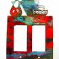 Southwest Pueblo Pottery Double Rocker Outlet Cover Plate by Steel Images USA B