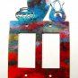 Southwest Pueblo Pottery Double Rocker Outlet Cover Plate by Steel Images USA B