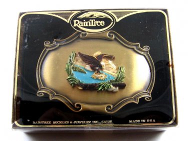 1978 American Eagle Belt Buckle Mint In Box No. 1 by Raintree 7214