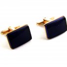 Goldtone & Blue Cufflinks by Hickok USA 04282014