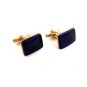 Goldtone & Blue Cufflinks by Hickok USA 04282014