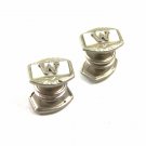 Art Deco Silvertone Initial / Letter W Snap Link Cufflinks by Snap Link 103114