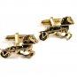 True Vintage Surrey Horse Racing Goldtone Cufflinks not Marked 101514