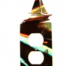 Sail Boat Sailboat Double Outlet Cover Plate by Steel Images USA 51515