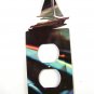 Sail Boat Sailboat Double Outlet Cover Plate by Steel Images USA 51515