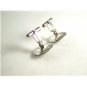 Unmarked Sterling Silver & Green Stone Cufflinks 11262013