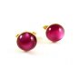 Goldtone & Pink Cufflinks 11062013def