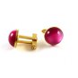 Goldtone & Pink Cufflinks 11062013def