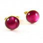 Goldtone & Pink Cufflinks 11062013def