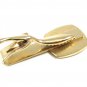 Goldtone 2 Blue Ducks Flying In Field Tie Clasp Unmarked 102114
