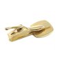 Goldtone 2 Blue Ducks Flying In Field Tie Clasp Unmarked 102114