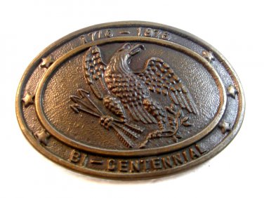 Vintage 1776 - 1976 Bi Centennial American Eagle Belt Buckle 10023213cc